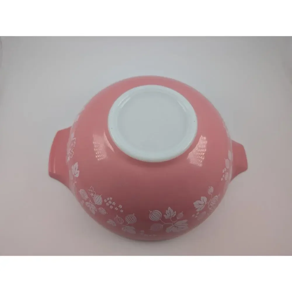 VTG 2 Set Pyrex Gooseberry Cinderella Mixing Bowls #444 4qt & #443 2.5qt SCUFFS